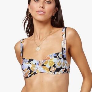 New L*Space Floral Bikini Top